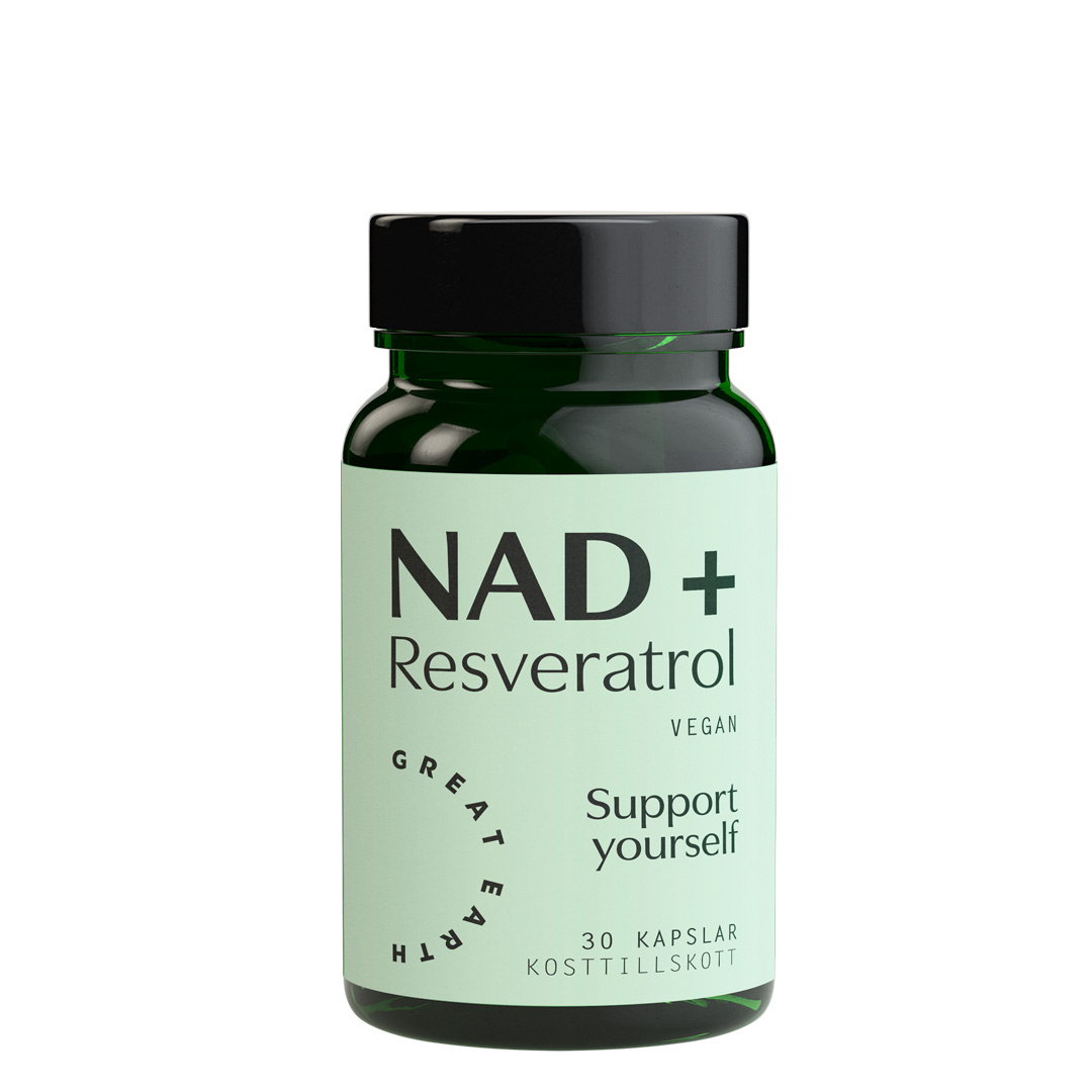 Great Earth NAD+ Resveratrol 30 caps ryhmässä Luontaistuotteet / NAD @ Proteincompany (PB-251024)