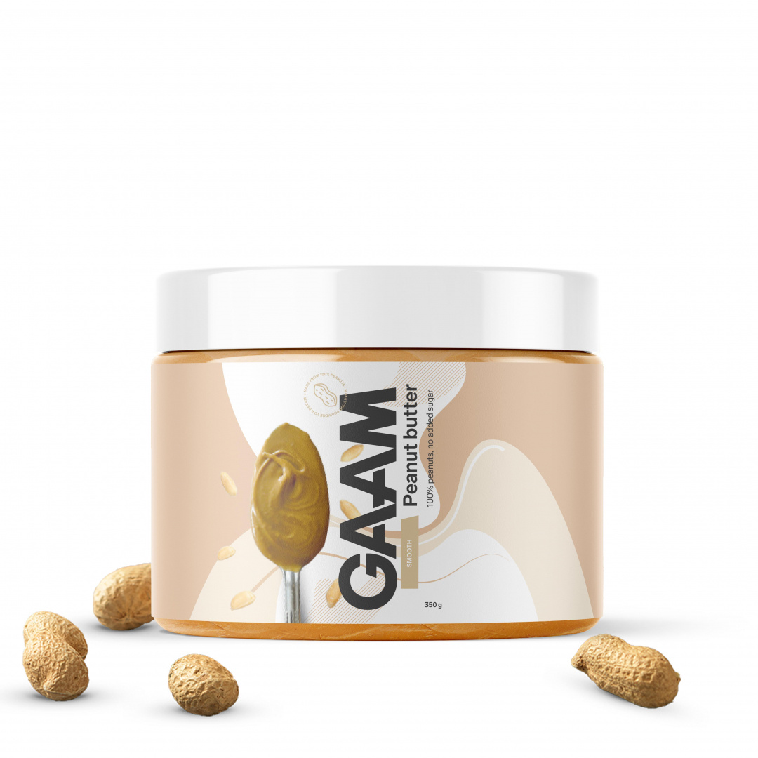 GAAM Peanut Butter 350 g ryhmässä Elintarvikkeet / Levitteet / Maapähkinävoi @ Proteinbolaget (PB-26808)