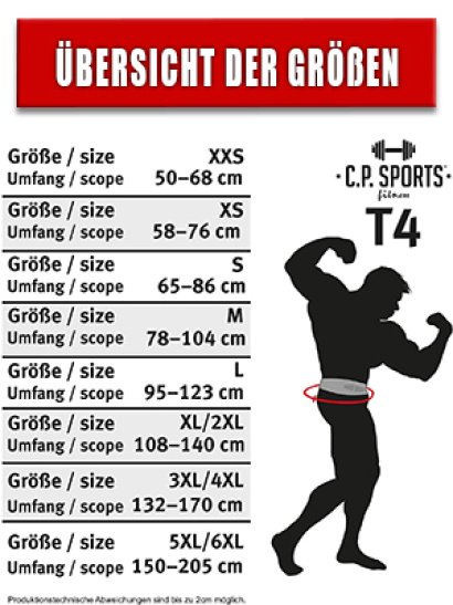 C.P. Sports Lifting Belt Black