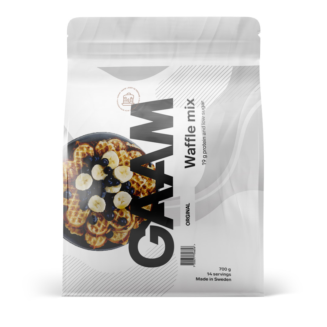 GAAM Waffle Mix 700 g ryhmässä Proteiinipannukakut @ Proteinbolaget (PB-321208)