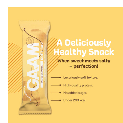 12 x GAAM Soft bar 45 g Salted Caramel