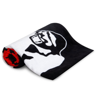 Gorilla Wear Classic Gym Towel Black & Red Gorilla Wear Classic Gym Towel Black & Red