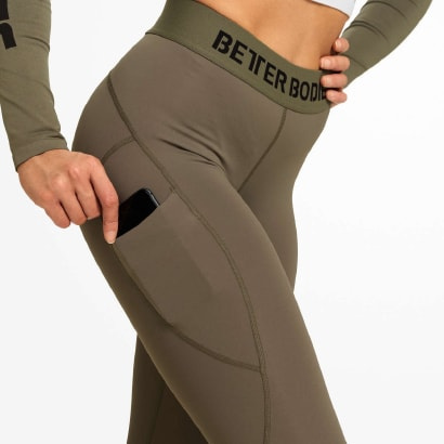 Better Bodies Highbridge Tights Wash Green