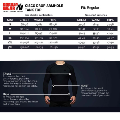 Gorilla Wear Cisco Drop Armhole Tank Top Black Gorilla Wear Cisco Drop Armhole Tank Top Black