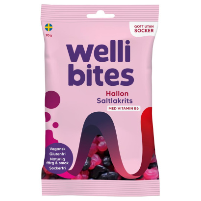 3 x Wellibites Candy 70 g 3 x Wellibites Candy 70 g