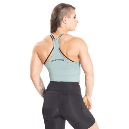 Better Bodies Performance Crop Halter Teal Green Better Bodies Performance Crop Halter Teal Green