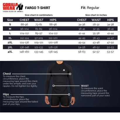 Gorilla Wear Fargo T-Shirt Black Gorilla Wear Fargo T-Shirt Black