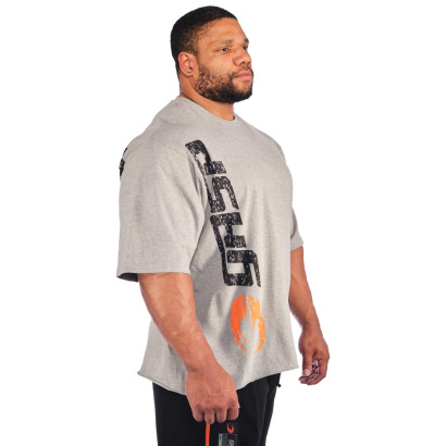 GASP Iron Tee Greymelange & Black  GASP Iron Tee Greymelange & Black