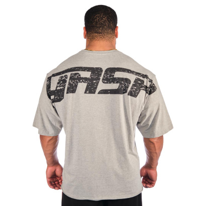 GASP Iron Tee Greymelange & Black  GASP Iron Tee Greymelange & Black