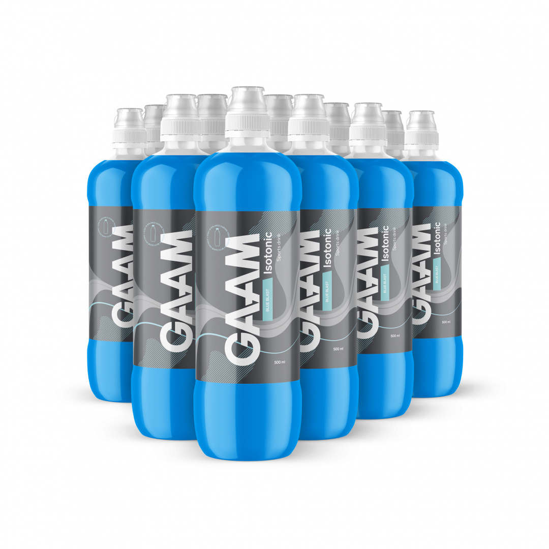12 x GAAM Isotonic 500 ml Blue Blast ryhmässä Juomat / Urheilujuomat @ Proteincompany (PB-635699)