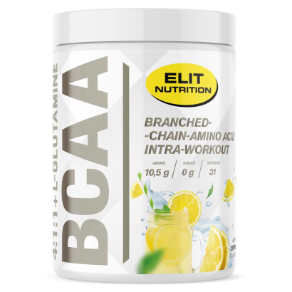 Elit Nutrition BCAA 4:1:1 + L-glutamine Aminohapot 400 g Elit Nutrition BCAA 4:1:1 + L-glutamine Aminohapot 400 g