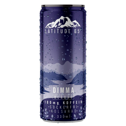 24 x Latitude 65 330 ml Dimma - Mustikka