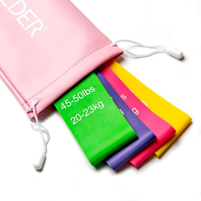 Booty Builder Mini Bands Pink 4-Pack Booty Builder Mini Bands Pink 4-Pack