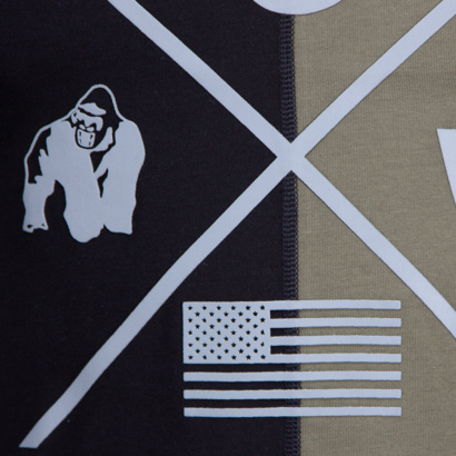 Gorilla Wear Sterling Stringer Tank Top Black & Army Green Gorilla Wear Sterling Stringer Tank Top Black & Army Green