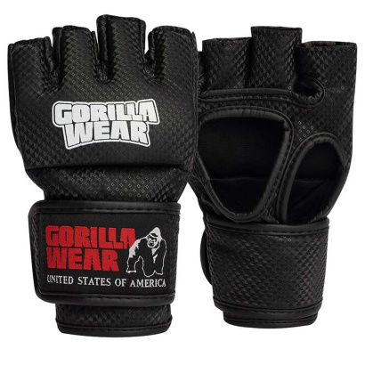 Gorilla Wear Berea MMA Gloves (without thumb) Black & White