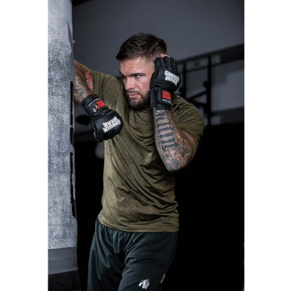 Gorilla Wear Berea MMA Gloves (without thumb) Black & White