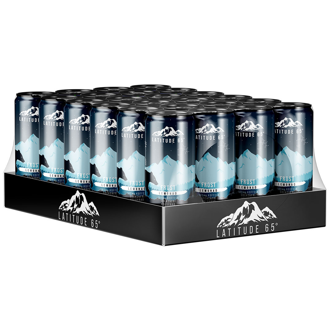 24 x Latitude 65 330 ml Frost - Lemonad ryhmässä Juomat / Energiajuomat @ Proteincompany (PB-73479)
