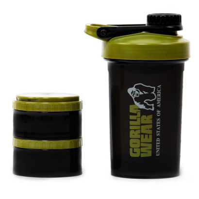 Gorilla Wear Shaker 2 Go 760 ml Black & Army Green Gorilla Wear Shaker 2 Go 760 ml Black & Army Green