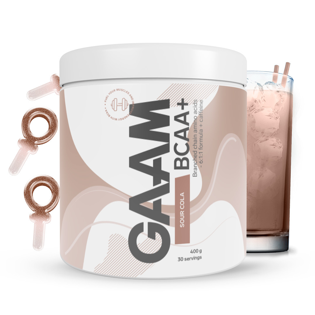 GAAM BCAA + Caffeine 400 g ryhmässä Lisäravinteet / Aminohapot / BCAA @ Proteinbolaget (PB-73732)