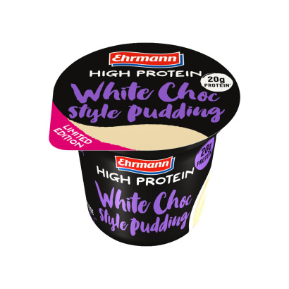 8 x Ehrmann High Protein Pudding 200 g White Chocolate