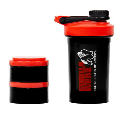 Gorilla Wear Shaker 2 Go 760 ml Black & Red Gorilla Wear Shaker 2 Go 760 ml Black & Red