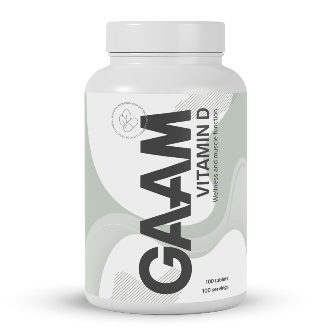 GAAM Vitamin-D 100 caps ryhmässä Lisäravinteet / Vitamiinit / D-vitamiini @ Proteinbolaget (PB-8204)