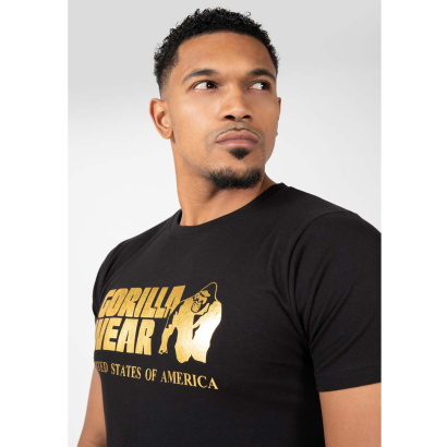 Gorilla Wear Classic T-Shirt Black/Gold