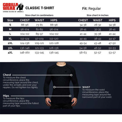 Gorilla Wear Classic T-Shirt Black/Gold