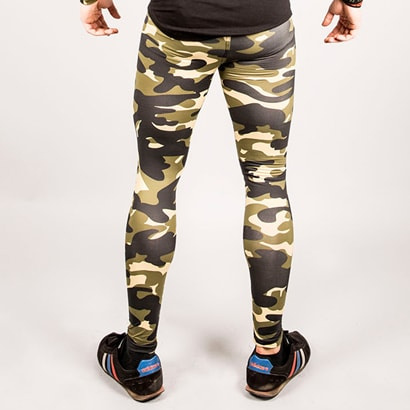 NEBBIA AW Camo Tights Green Camo NEBBIA AW Camo Tights Green Camo