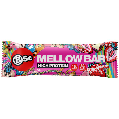 12 x BSc Mellow Bar 50 g Strawberry