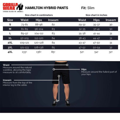 Gorilla Wear Hamilton Hybrid Pants Black Gorilla Wear Hamilton Hybrid Pants Black