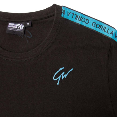 Gorilla Wear Chester T-Shirt Black Blue Gorilla Wear Chester T-Shirt Black Blue