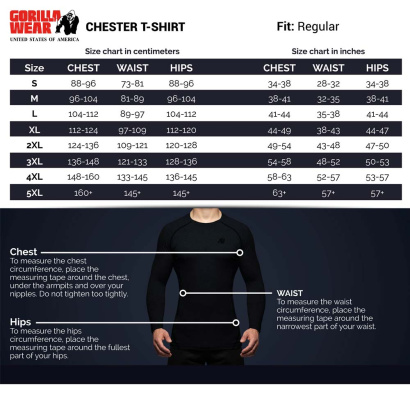 Gorilla Wear Chester T-Shirt Black Blue Gorilla Wear Chester T-Shirt Black Blue