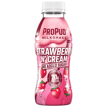 8 x NJIE ProPud Protein Milkshake 330 ml Strawberry & Cream 8 x NJIE ProPud Protein Milkshake 330 ml Strawberry & Cream