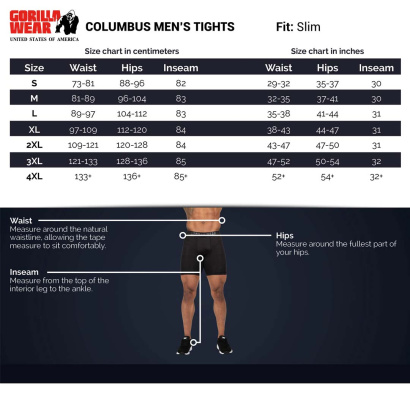 Gorilla Wear Columbus Men\'s Tights Black Gorilla Wear Columbus Men\'s Tights Black