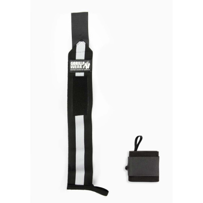 Gorilla Wear Wrist Wraps Ultra Black/White Gorilla Wear Wrist Wraps Ultra Black/White