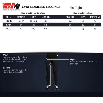 Gorilla Wear Yava Seamless Leggings Black Gorilla Wear Yava Seamless Leggings Black