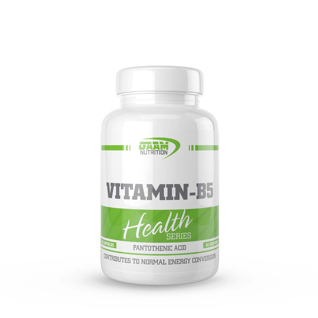 GAAM Vitamin B5 90 caps ryhmässä Lisäravinteet / Vitamiinit / B-vitamiini @ Proteinbolaget (PB-9067)