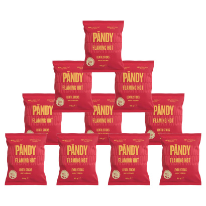 10 x Pändy Lentil Snacks 50 g 10 x Pändy Lentil Snacks 50 g