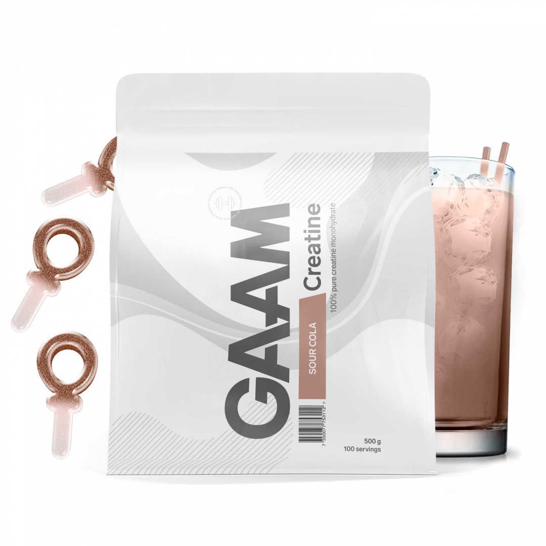 GAAM Creatine 500 g ryhmässä Lisäravinteet / Kreatiini / Kreatiinimonohydraatti @ Proteinbolaget (PB-9509)